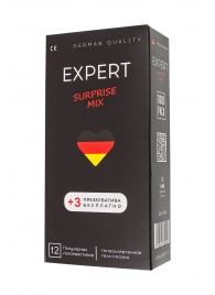 Презервативы EXPERT Surprise Mix - 12 шт.(+3 в подарок) - Expert - купить с доставкой в Санкт-Петербурге