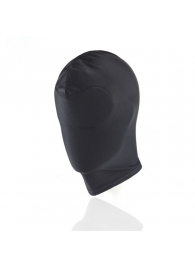 Черный текстильный шлем без прорезей для глаз - Notabu - купить с доставкой в Санкт-Петербурге