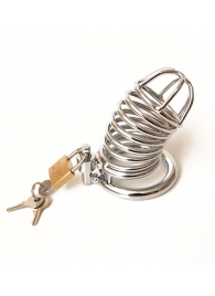 Серебристый металлический пояс верности с ключами - Notabu - купить с доставкой в Санкт-Петербурге