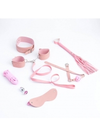Эротический БДСМ-набор из 8 предметов в нежно-розовом цвете - Сима-Ленд - купить с доставкой в Санкт-Петербурге