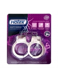 Серебристые металлические наручники Hotex - Сима-Ленд - купить с доставкой в Санкт-Петербурге