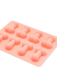Розовая силиконовая форма с фаллосами - Сима-Ленд - купить с доставкой в Санкт-Петербурге