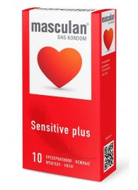 Презервативы Masculan Sensitive plus - 10 шт. - Masculan - купить с доставкой в Санкт-Петербурге