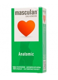 Презервативы анатомической формы Masculan Anatomic - 10 шт. - Masculan - купить с доставкой в Санкт-Петербурге