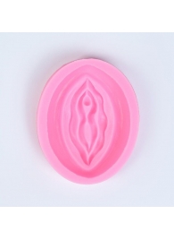 Розовая силиконовая форма в виде вульвы - Сима-Ленд - купить с доставкой в Санкт-Петербурге
