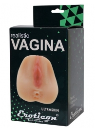 Телесный мастурбатор Realistic Vagina - вагина и анус - Eroticon - в Санкт-Петербурге купить с доставкой