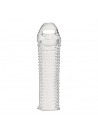 Текстурированная насадка на пенис Clear Textured Penis Enhancing Sleeve Extension - 16,5 см. - BlueLine - в Санкт-Петербурге купить с доставкой