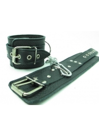 Кожаные наручники с пряжкой - БДСМ Арсенал - купить с доставкой в Санкт-Петербурге