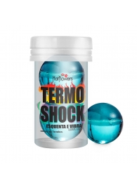 Интимный гель Termo Shock Hot Ball с разогревающе-покалывающим эффектом (2 шарика по 3 гр.) - HotFlowers - купить с доставкой в Санкт-Петербурге