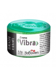 Возбуждающий крем Vibra с эффектом вибрации - 3,5 гр. - HotFlowers - купить с доставкой в Санкт-Петербурге