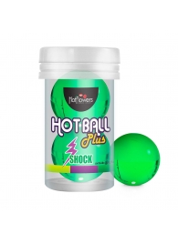 Лубрикант на силиконовой основе Hot Ball Plus с покалывающим эффектом (2 шарика по 3 гр.) - HotFlowers - купить с доставкой в Санкт-Петербурге