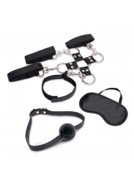 Набор для фиксации из 7 предметов Hogtie   Ball Gag Kit - Lux Fetish - купить с доставкой в Санкт-Петербурге