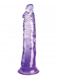 Фиолетовый фаллоимитатор на присоске 8’’ Cock - 21,8 см. - Pipedream