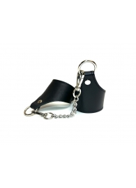 Черные гладкие кожаные наручники Black Phoenix - БДСМ Арсенал - купить с доставкой в Санкт-Петербурге