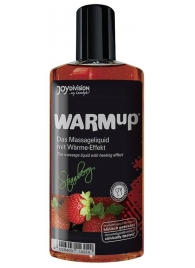 Разогревающее масло WARMup Strawberry - 150 мл. - Joy Division - купить с доставкой в Санкт-Петербурге