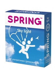 Ультратонкие презервативы SPRING SKY LIGHT - 3 шт. - SPRING - купить с доставкой в Санкт-Петербурге