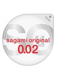 Ультратонкий презерватив Sagami Original - 1 шт. - Sagami - купить с доставкой в Санкт-Петербурге