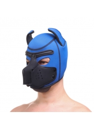 Синяя неопреновая БДСМ-маска Puppy Play - Сима-Ленд - купить с доставкой в Санкт-Петербурге