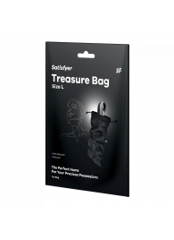 Черный мешочек для хранения игрушек Treasure Bag L - Satisfyer - купить с доставкой в Санкт-Петербурге
