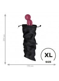 Черный мешочек для хранения игрушек Treasure Bag XL - Satisfyer - купить с доставкой в Санкт-Петербурге
