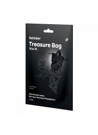 Черный мешочек для хранения игрушек Treasure Bag XL - Satisfyer - купить с доставкой в Санкт-Петербурге