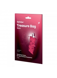 Розовый мешочек для хранения игрушек Treasure Bag L - Satisfyer - купить с доставкой в Санкт-Петербурге