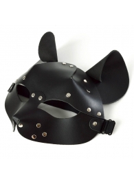 Черная кржаная маска Pussy - Sitabella - купить с доставкой в Санкт-Петербурге