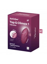 Малиновый вибростимулятор Tap   Climax 1 - Satisfyer
