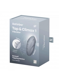 Светло-серый вибростимулятор Tap   Climax 1 - Satisfyer