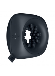 Черный мужской вибромассажер Ring Stroker - Satisfyer - в Санкт-Петербурге купить с доставкой