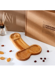 Деревянное блюдо для подачи в форме члена (32,5 х 20 х 1,7 см) - Сима-Ленд - купить с доставкой в Санкт-Петербурге