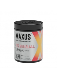 Анатомические презервативы MAXUS Sensual - 15 шт. - Maxus - купить с доставкой в Санкт-Петербурге