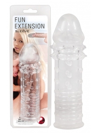 Прозрачная насадка на пенис Fun Extension - 16 см. - Orion - в Санкт-Петербурге купить с доставкой