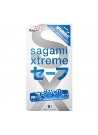 Презервативы Sagami Xtreme Ultrasafe с двойным количеством смазки - 10 шт. - Sagami - купить с доставкой в Санкт-Петербурге