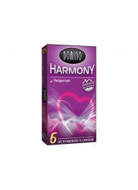 Презервативы с рёбрышками Domino Harmony - 6 шт. - Domino - купить с доставкой в Санкт-Петербурге