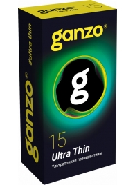 Прозрачные ультратонкие презервативы Ganzo Ultra thin - 15 шт. - Ganzo - купить с доставкой в Санкт-Петербурге