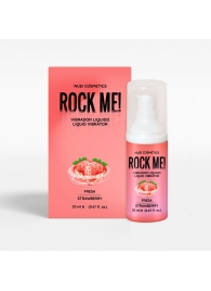 Жидкий вибратор Nuei Rock Me! с ароматом клубники - 20 мл. - Nuei cosmetics - купить с доставкой в Санкт-Петербурге