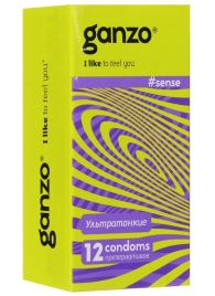 Тонкие презервативы для большей чувствительности Ganzo Sence - 12 шт. - Ganzo - купить с доставкой в Санкт-Петербурге