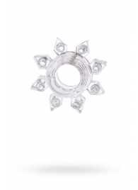 Прозрачное гелевое эрекционное кольцо-звезда - Toyfa Basic - в Санкт-Петербурге купить с доставкой