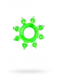 Зеленое эрекционное кольцо-звезда - Toyfa Basic - в Санкт-Петербурге купить с доставкой
