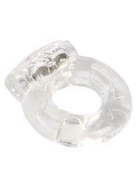 Толстое прозрачное эрекционное кольцо с вибратором - Toyfa Basic - в Санкт-Петербурге купить с доставкой