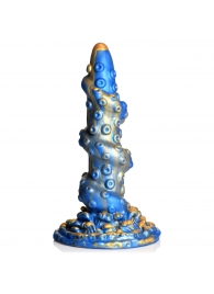 Голубой фантазийный фаллоимитатор Lord Kraken Tentacled Silicone Dildo - 21 см. - XR Brands