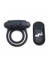 Черное эрекционное виброкольцо 28X Remote Control Vibrating Cock Ring   Bullet - XR Brands - в Санкт-Петербурге купить с доставкой