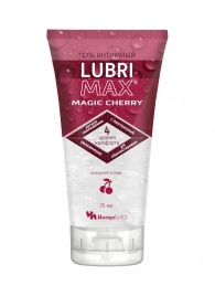 Интимный гель-смазка на водной основе Lubrimax Magic Cherry - 75 мл. - ИнтелБИО - купить с доставкой в Санкт-Петербурге