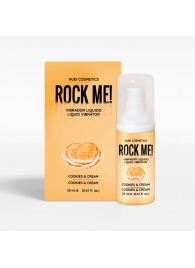 Жидкий вибратор Nuei Rock Me! с ароматом печенья и сливок - 20 мл. - Nuei cosmetics - купить с доставкой в Санкт-Петербурге