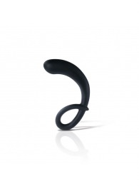 Черный массажер простаты Curving Curt - 13 см. - MyStim - купить с доставкой в Санкт-Петербурге