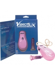 Розовый вибростимулятор для сосков VibroSux - NMC
