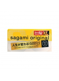 Презервативы увеличенного размера Sagami Original 0.02 XL-size - 12 шт. - Sagami - купить с доставкой в Санкт-Петербурге