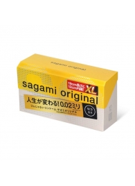 Презервативы увеличенного размера Sagami Original 0.02 XL-size - 12 шт. - Sagami - купить с доставкой в Санкт-Петербурге