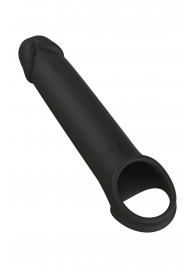 Черная насадка-удлинитель с вибрацией Vibrating Extender With Remote - Dream Toys - в Санкт-Петербурге купить с доставкой